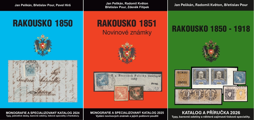 Rakousko 1850 + 1851 + 1850-1918 komplet katalogy
